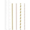 Comfy Package Biodegradable Colored Paper Straws for Large Milkshake & Smoothie, Light Pink ...