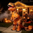 thumbnail image 2 of Coolmade T-Rex Inflatable Dinosaur Costume Unisex Halloween Costume with Jurassic for Adult One Size, 2 of 9