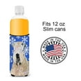 thumbnail image 4 of Wheaten Terrier Soft Coated Winter Snowflakes Holiday Ultra Hugger for slim cans, 4 of 6