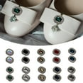 thumbnail image 4 of 2Pcs Removable Shoe Decoration Clips for Wedding Bride Crystal High Heel Bags Hat Buckles Footwear Accessories, 4 of 20