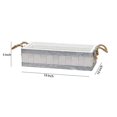 thumbnail image 5 of Benjara BM221107 Plank Style Rectangular Wooden Tray Rope Handle, White - Set of 2, 5 of 5
