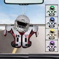 thumbnail image 4 of Car Adornment Present with Helmet Chic Sturdy Football Pendant, 4 of 4