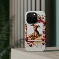 thumbnail image 4 of DistinctInk Tough Case for Apple iPhone 13 Pro MAX (6.7" Screen), Compatible with MagSafe Charging - Valentine's Day Pharaoh Hound Puppy, 4 of 6