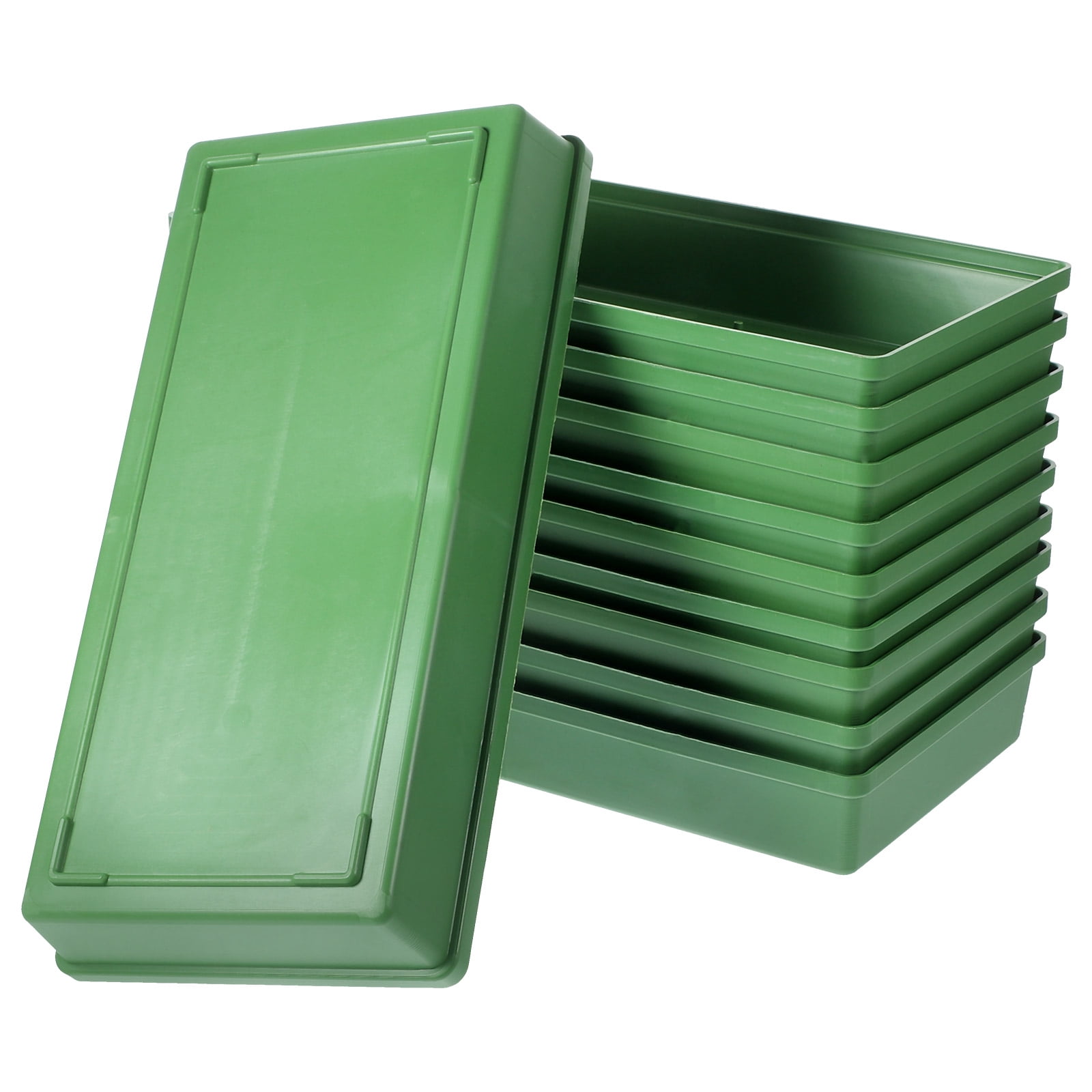 Hytrove 5Pcs Plastic Flower Mud Trays Easy to Use Green Floral Foam Trays for Elegant Plant Decorations