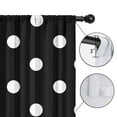 thumbnail image 4 of 2 Panels Print Pattern Nursery Curtains Boys Girls Kids Window Drapes for Living Bedroom Playroom Room Decor Rod Pocket 42x63Inch, 4 of 4