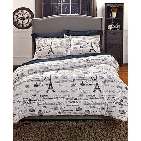 Vintage Paris Comforter Set Twin (Best Vintage Shops Paris)