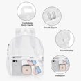 thumbnail image 4 of Mochila transparente aprobada por USPECLARE Stadium, impermeable, blanca, 4 of 9