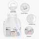 thumbnail image 4 of Mochila transparente aprobada por USPECLARE Stadium, impermeable, blanca, 4 of 9