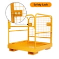 thumbnail image 5 of DSSTYLES Forklift Safety Cage 36"x36" inch Heavy Duty Work Platform Forklift 1150LBS Capacity Collapsible Forklift Without Wheel, 5 of 7