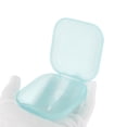 thumbnail image 3 of Unique Bargains 1 Pc Braces Box Portable Braces Storage Box Transparent Blue, 3 of 5