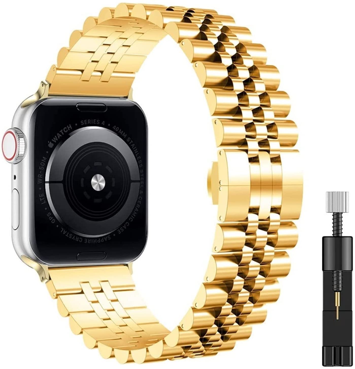 Se Band 44mm 40mm Stainless Steel Strap Fit