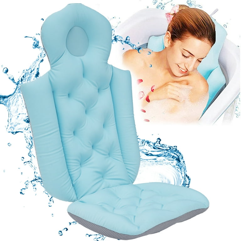 full body bath pillow with lumbar
