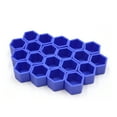 thumbnail image 2 of Unique Bargains 20Pcs Blue Silicone 19mm Car Wheel Nut Lug Hub Covers Screw Dust Protect Caps, 2 of 4