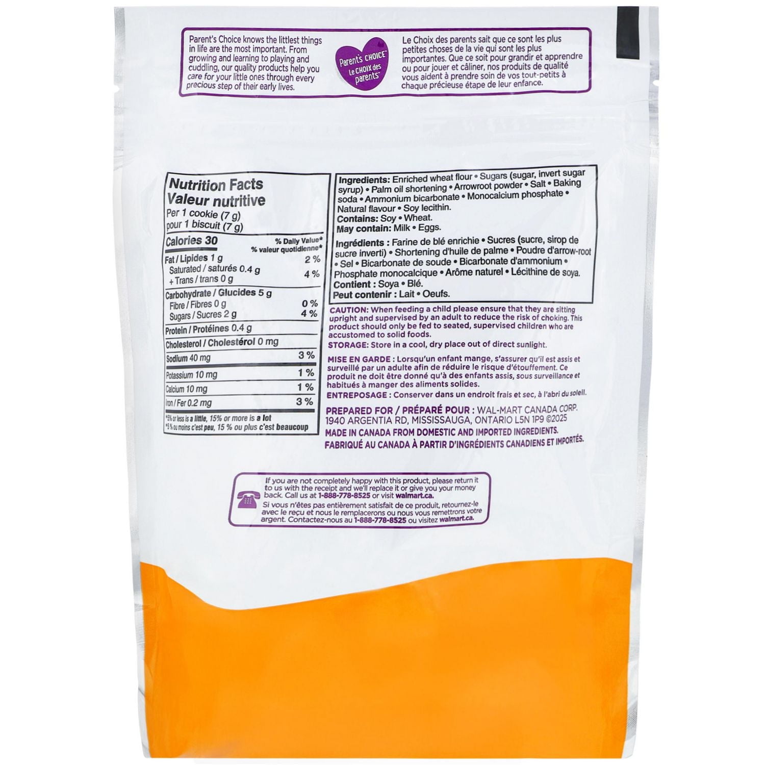 Mini-biscuits à l’arrow-root Le Choix des parents 170 g