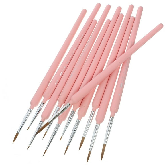 11Pcs Fine Detail Thin Paint Brush Set for Oil Painting Artist