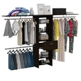 thumbnail image 5 of Tuhome Plego Closet System with Four Hanging Rods, Five Shelves, Three Drawers, Adjust, 5 of 5