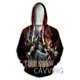 thumbnail image 2 of Nueva sudadera con capucha con cremallera y estampado 3D de Powerwolf para hombre, sudadera deportiva de estilo hip hop callejero para exteriores, abrigo informal con capucha para hombre, 2 of 5