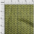 thumbnail image 1 of oneOone Silk Tabby Lime Green Fabric Text & Chevron Geometric Sewing Fabric By The Yard Printed Diy Clothing Sewing Supplies 42 Inch Wide, 1 of 4