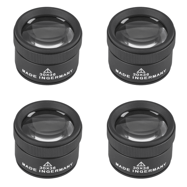 Lupa 30X Lente óptica Lupa Moneda Reloj Reparación Lupa Negro