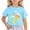 Blue, variant on MIXUE Toddler Girls Tops & T-Shirts Summer Cute Ice Cream Print Round Neck Short Sleeve Fashion Casual Tshirts Outwear,Black,3-4 Years
