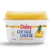 Daisy Cottage Cheese with Pineapple, 4% Milkfat, 6 oz Cup (Refrigerated) - 14g of Protein per serving
