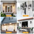 thumbnail image 6 of VIANIS Dusk to Dawn Outdoor Wall Lighting, Black Gold Waterproof Exterior Wall Sconce Fixture for House, 100% Anti-Rust Aluminum Modern Outside Lights Fixtures Wall Mount for Porch, Garage, 6 of 10