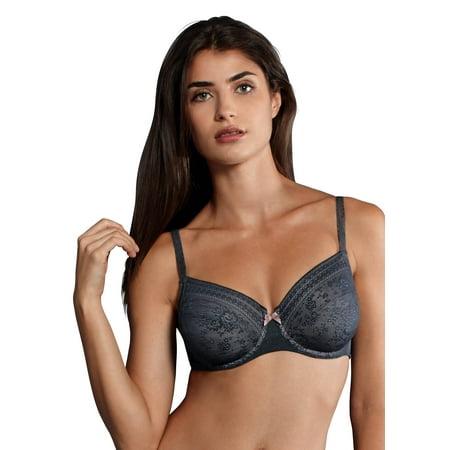 

Rosa Faia Fleur Women`s Underwire Bra 40C Anthracite