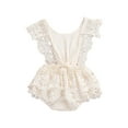 thumbnail image 1 of Seyurigaoka Newborn Infant Baby Girl Summer Lace Romper Jumpsuit Bodysuit One-Pieces Clothes, 1 of 7