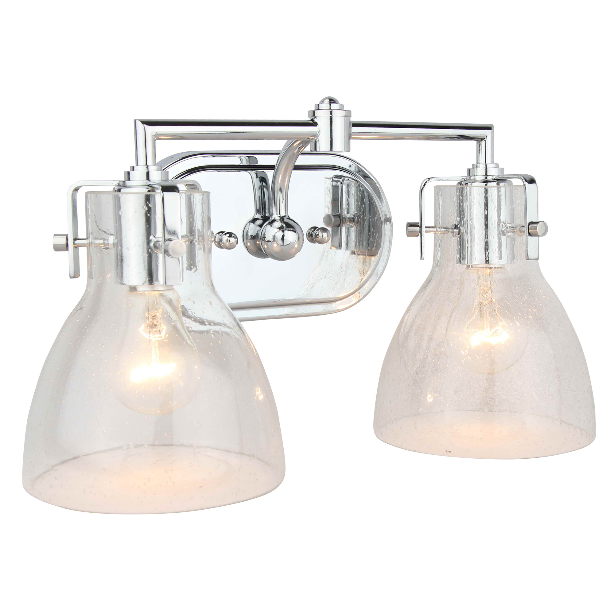 2 Light Vanity Lighting in Chrome Finish
