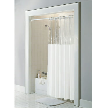 White Vinyl Bath Shower Curtain 72, Country Style Shower Stall Curtains