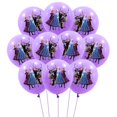 thumbnail image 2 of Globos de látex de la princesa Frozen de para niñas, decoración de fiesta de cumpleaños, juguetes para niños, suministros de cumpleaños para bebés, 10 piezas（style-8 12 pulgadas, 2 of 5