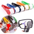 thumbnail image 3 of TORUBIA Portable Glasses Wipe, 5 Packs Multifunctional Portable Glasses Brush Mini Sunglasses Microfiber Spectacles Cleaner(Random Color), 3 of 9