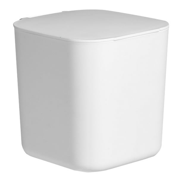 Rinhoo Trash Can with Lid Mini Portable Desktop Waste Bin Garbage