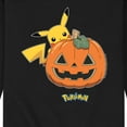 thumbnail image 3 of Pokémon - Pikachu Pumpkin - Men's Crew Neck Fleece Pullover, 3 of 5