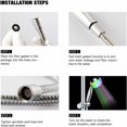 thumbnail image 3 of JinsintoLED Luminous Shower Head 7 Colors Automatic Changing Handheld Shower Head Safe Sensing Faucet Beautiful and Practical Nozzle Bathroom Decoration 220mm,, 3 of 5