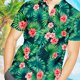 thumbnail image 4 of Blusa hawaiana de manga corta para hombre, Top hawaiano para vacaciones en la playa, fines de semana, viajes, moda, verano, 4 of 5