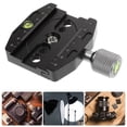 thumbnail image 4 of Miangastore Quick Release Plate Clamp with 1/4 3/8inch Thread for Tripod Ballhead Quick Release Plate Adapter Tripod Quick Release Plate, 4 of 8