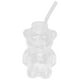 thumbnail image 4 of Vaso de cristal con forma de oso con pajita, vaso para cóctel, vaso para vino, vaso para bebidas, 4 of 8