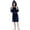 02-Navy, variant on Atogsazn Toddler Girl Fuzzy Robe Fleece Furry Long Sleeve Bathrobe with Waistband Warm Winter Clothes Brown 6-7 Years