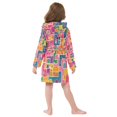 thumbnail image 7 of FORMRS Niños Bathrobe Unisex Hooded Robe Soft Plush Pajamas Sleepwear, Size 10-12T, Art Map, 7 of 7