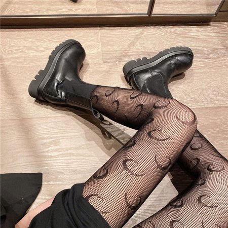 

Sexy Pantyhose Moon Flower Tights Stockings Anti-Snagging Women Hollow Mesh Club Party Calcetines Fish Net Stockings