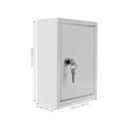 thumbnail image 2 of HONMEET Locking Mailbox for Home Use Wall Mount Milk Box White 1Pack, 2 of 8
