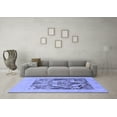 thumbnail image 3 of Ahgly Company Indoor Square Abstract Blue Modern Area Rugs, 3' Square, 3 of 4