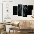 thumbnail image 4 of Elephant Stock Black Horse Close Up Wall Art - Horizontal Multi Panel Canvas - Living Room Wall Decor - Animal Multi Panel - Black And Gray Decor - 30" x 18", 4 of 4