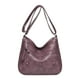 thumbnail image 4 of Bolso de hombro para mujer, de piel sintética suave, con correa ajustable, de tamaño mediano y gran capacidad, con múltiples bolsillos, sencillo, informal, ligero, color violeta, 4 of 8
