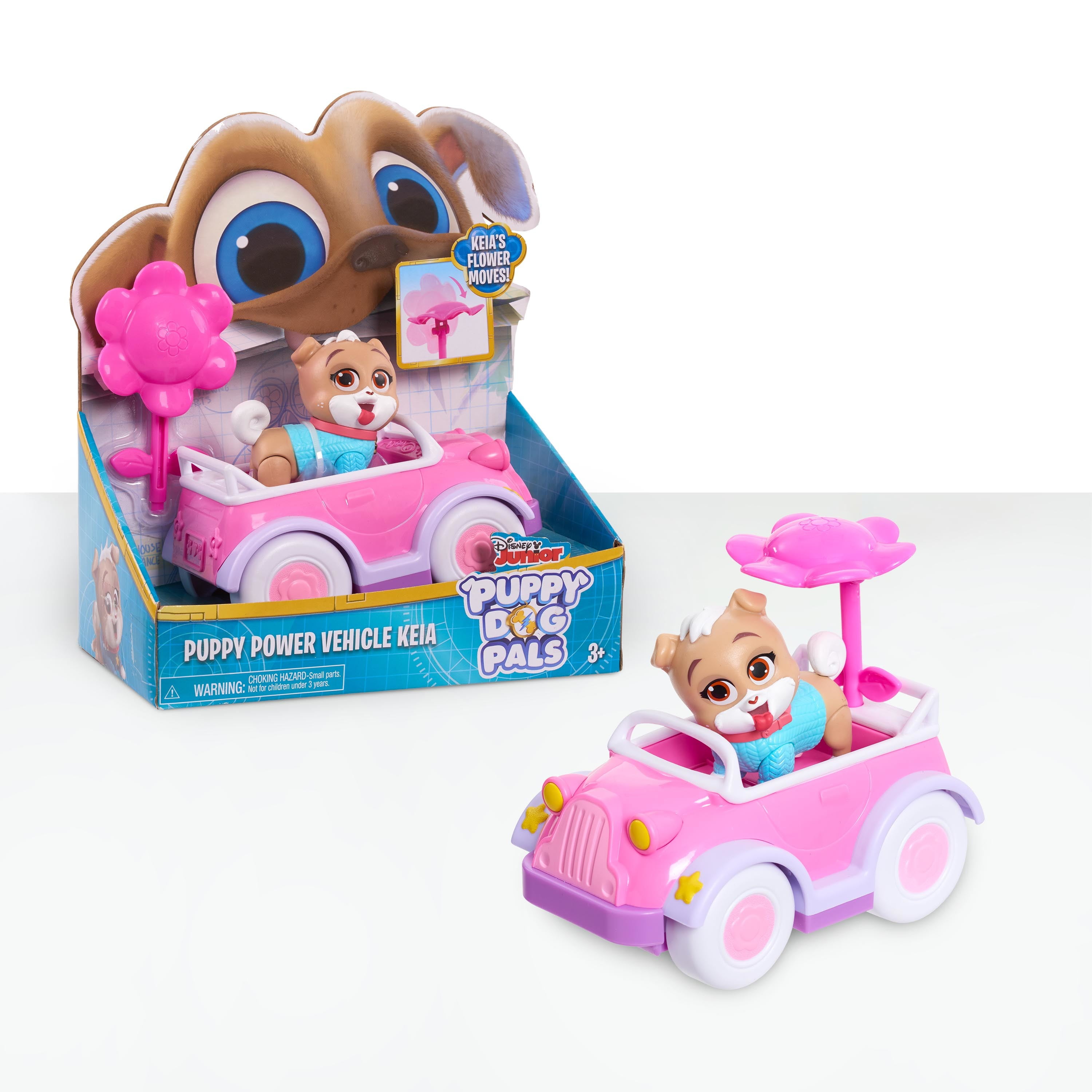 Disney Junior Puppy Dog Pals Puppy Power Vehicles, Keia Figure and