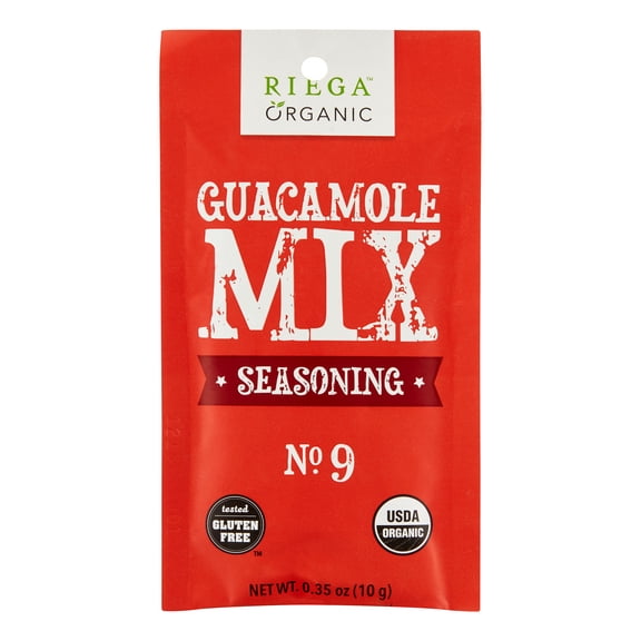 Riega Organic Guacamole Seasoning, Mild, 0.4 Oz.