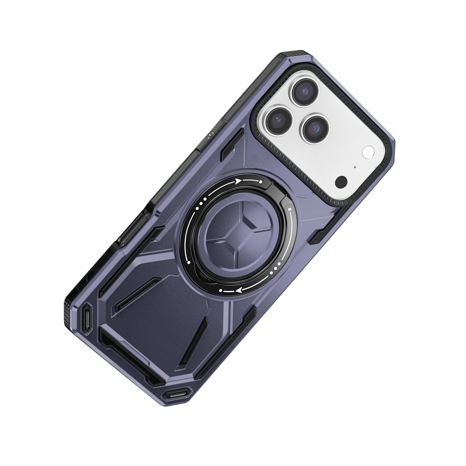 Full-Body Rugged Shockproof Case with Ring Holder for iPhone 17 Pro Max