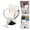 Beige-white, Silver, variant on 360° Rotatable Barber Salon Chair with Adjustable Height, Stylist Chairs for Salon (Black, Golden)