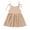Khaki, variant on pstuiky Girls' Dresses, Summer Toddler Baby Girl Children's Cotton and Linen Suspender Dress Solid Color Vest Skirt Girls Summer Dress Casual Dresse Up to 50% Off Size